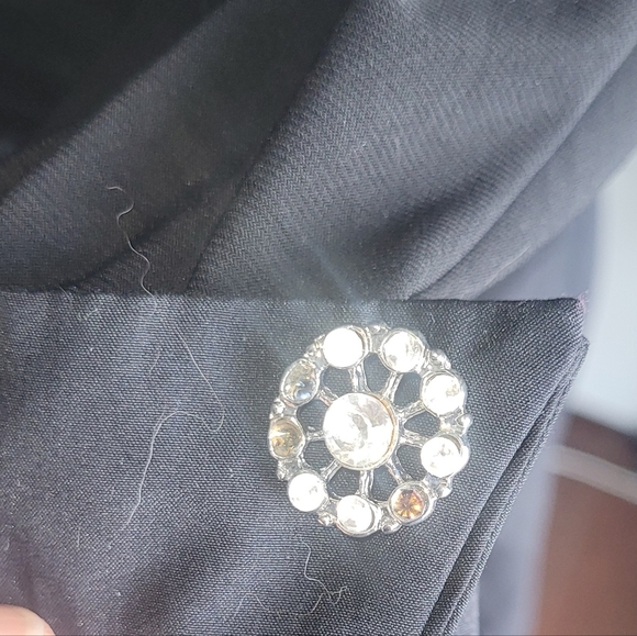 Laura Plus Black Evening Gown with Beaded Neckline 16W - Picture 8 of 9